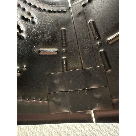 Punched Pierced Tin Votive Candle Holder with Handle Shade Glass Globe - Picture 8 of 9